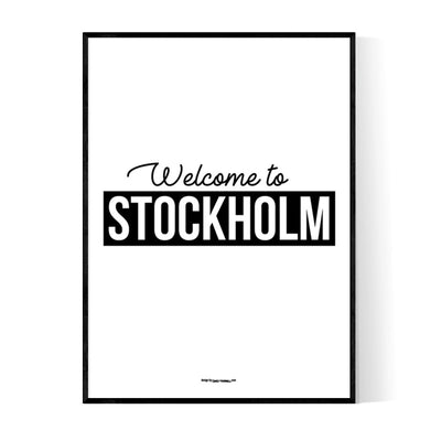 Stockholm Welcome Poster