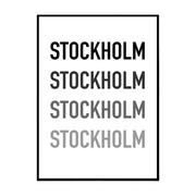 Stockholm X4 Poster
